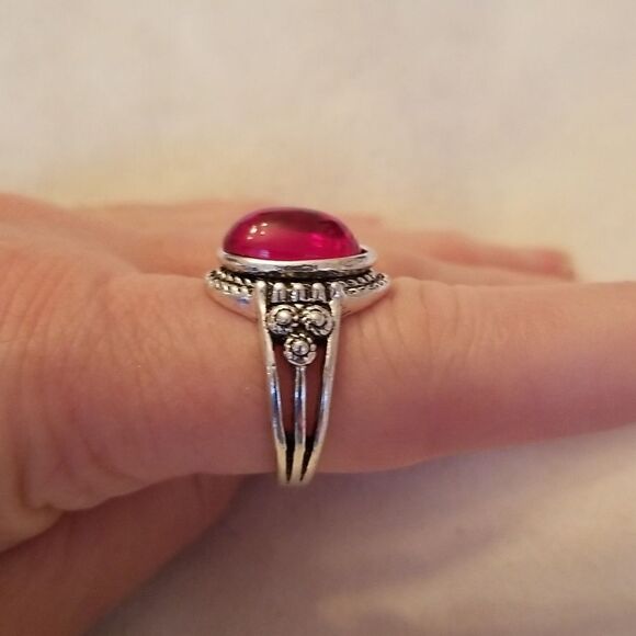 Ruby Red stone size 9 - Picture 3 of 10